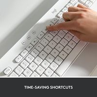 Clavier sans fil pleine grandeur Logitech Signature K650 Comfort avec repose-poignet BLE Bluetooth ou récepteur USB Logi Bolt