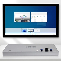 Monitor Sentuh Industri Tahan Air IP69K 23,8 Inci PCAP Tanpa Kipas Layar HMI Panel Kokoh Berbahan Aluminium Alloy