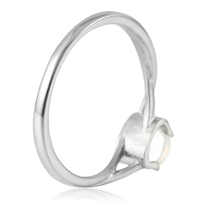 yunnique Opal Gemstone <b>Ring</b> Claw Setting Unisex Fashion <b>Ring</b> Gift Jewelry - Product Image 3