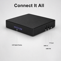 TV Box Inteligente de Alta Calidad con Android 14, Quad Core Amlogic S905X5M, 4K Streaming, WiFi, Control Remoto por Voz, PoE Network, Bajo Precio
