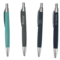 Bolígrafo Promocional al por Mayor con Logotipo Personalizado OEM, Plástico ABS/PP/MBS, Tinta Azul/Negra, Ancho de Escritura de 1.0 mm, Color Personalizado, Buena Calidad