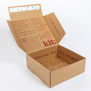 Boîtes postales ouvertes déchirables personnalisées Comparaison de taille Tear Off Package Boîte d'expédition Tear Strip Packaging - Product Image 3