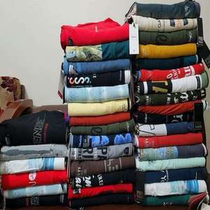 T-shirt à col rond et manches courtes pour hommes, vêtements de mode en gros, assortiment varié, réduction fabricant - Product Image 3