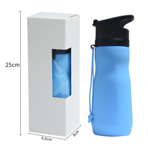 Bouteille d'eau pliable en silicone sans BPA, réutilisable, portable et légère - Product Image 1