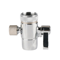 Adaptateur FaucetTap Vanne de dérivation Filtre à eau de comptoir Vanne de dérivation de robinet 1/4 "2.5/8" 3/8 "Connecteur de tube