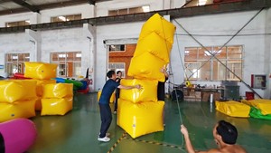 Jeux de sport gonflables commerciaux <span class=keywords><strong>Cube</strong></span> tabouret jeux géant en plein air team building défi d'obstacles événements de compétition amusants personnalisés - Product Image 6