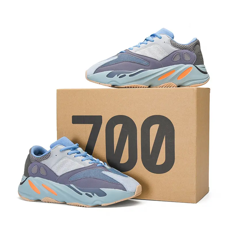 Latest Design Genuine Leather Fashion Sport Shoes Original High Quality Yeezy 700 Wave Runner for Men