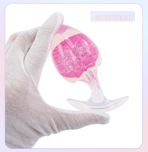 AMOUR Direct Usine En Gros. Un plug anal en silicone liquide avec cristal à l'intérieur. Petite taille. - Product Image 6