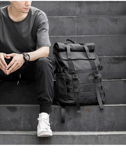 <span class=keywords><strong>Mochila</strong></span> Impermeable <span class=keywords><strong>de</strong></span> Gran Capacidad con Cierre Enrollable para Bicicleta, Resistente y Duradera, para Viajes, Campamentos, Senderismo y Turismo - Product Image 5