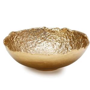 High Quality Metal Aluminium Fruits <b>Bowl</b> for Center Table Decor Best Seller <b>Serving</b> <b>Bowl</b> Golden Color for Tableware Usage - Product Image 1