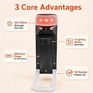 Custom Logo water resistant book light bed reading light promotional gift reading <b>lamp</b> wholesale book light OEM Back to School - Product Image 5