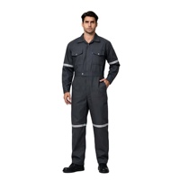 Combinaisons de travail en coton FR de haute qualité pour l'industrie minière, certifiées EN, antistatiques, pour hommes, avec impression en relief