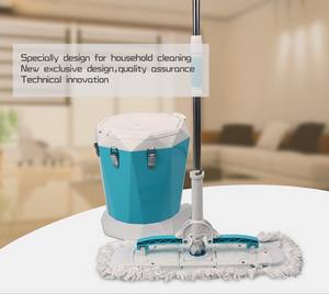 Herramientas de Limpieza para Pisos de Casas Grandes, Mopa Plana Plegable de Acero Inoxidable con Alta Tasa de Deshidratación y Absorción Rápida - Product Image 6