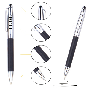 Bolígrafo de Metal con Diseño Novedoso y Logotipo Personalizado, con Punta de Bola de Cuero PU, con Impresión Publicitaria Empresarial, Escritura de 1.00 mm - Product Image 2