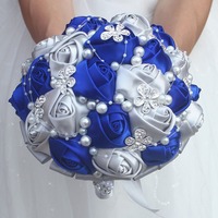Porte-Bouquet de roses artificielles en mousse de polyéthylène, vente en gros d'usine, fausses fleurs, pour mariage, avec perles,