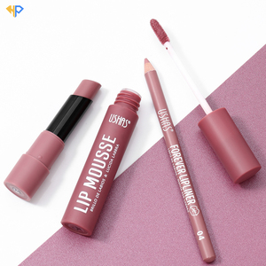 Lápiz Labial Líquido Mate <span class=keywords><strong>de</strong></span> Larga Duración a Prueba <span class=keywords><strong>de</strong></span> Agua <span class=keywords><strong>de</strong></span> Alta Calidad <span class=keywords><strong>de</strong></span> Marca Privada al por Mayor con Delineador <span class=keywords><strong>de</strong></span> Labios, Kit <span class=keywords><strong>de</strong></span> Labios 3 en 1 - Product Image 5