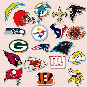 Parches Bordados con el Logotipo de Equipos de Rugby de la <span class=keywords><strong>NFL</strong></span> en Existencia, Parches Deportivos de Fútbol Americano para Planchar en Camisetas - Product Image 5