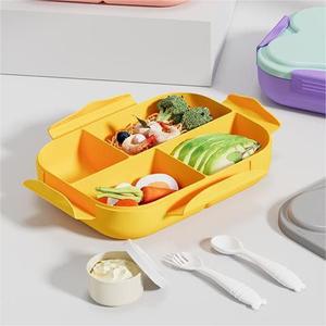 Boîte à lunch de style mignon allant au four à micro-ondes avec couvercles scellés frais Stockage des repas de fruits des employés de bureau en plastique de qualité alimentaire - Product Image 1