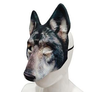 Nouveau Masque de Loup Intégral HLC pour Fête d'<span class=keywords><strong>Halloween</strong></span>, Masque de Loup Amusant pour Défilé du Mardi Gras, Mascarade, Cosplay, Fêtes et Nouveautés - Product Image 1