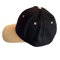 Gorras de Béisbol de Poliéster con Estructura en A, 6 Paneles, Dos Tonos, Logotipo Bordado en 3D Personalizado para Hombre