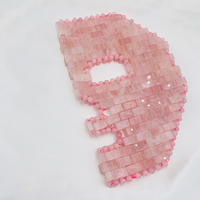 100% Jade naturel Rose Quartz visage Jade masque pour les yeux sommeil visage pour outil de beauté