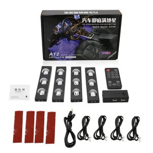 Tira de Luces LED RGB con Efecto de Cielo Estrellado para DJ, Música, Ambiente, Interior de Coche, Control Remoto por Voz, Lámpara Láser para Pies, Función Activa con Sonido Ambiental - Product Image 3