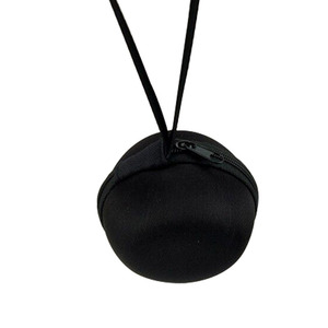 Bolsa de almacenamiento para pelotas de muay thai Eva, redonda, a prueba de golpes, color negro sólido, un compartimento - Product Image 3