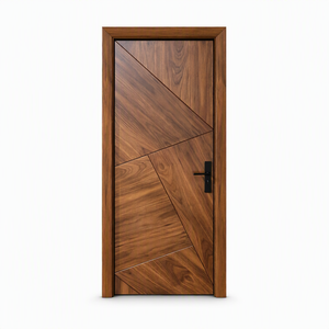 <span class=keywords><strong>Porte</strong></span> en bois composite distinctive avec un design géométrique asymétrique pour une utilisation résidentielle, en bureau ou en appartement - Product Image 6