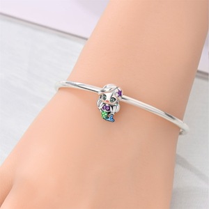 Venta al por Mayor de Dijes de Plata 925 con Gemas, Diseño de Sirena, Princesa y Tortuga Marina, para Pulseras <span class=keywords><strong>Pandora</strong></span>, Personalizables - Product Image 4