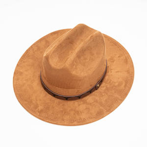 Chapeau en feutre à bord plat style rétro simple pour homme, idéal pour l'automne et l'hiver, en daim, à visière courte, polyvalent pour les sorties - Product Image 1