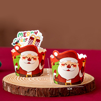Boîte de Noël 2025, boîte d'emballage pour cupcakes en carton blanc, boîte d'emballage pour tartes, revêtement UV pour la pâtisserie, plats à emporter