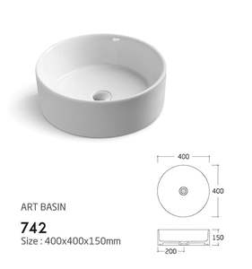 Duas cores branco e marfim bacia dissipadores irregulares PZ-6004 - Product Image 1