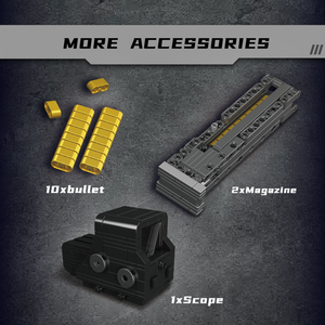 Pour moule roi 14031 <span class=keywords><strong>jouet</strong></span> de Construction sur le thème du sport 1558 pièces série <span class=keywords><strong>militaire</strong></span> Victor mitraillette modèle <span class=keywords><strong>jouet</strong></span> technique éducatif - Product Image 5