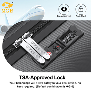 <span class=keywords><strong>Valise</strong></span> cabine MGOB ABS 20 pouces avec logo personnalisé, bagage moderne, valises cabine 14 pouces, <span class=keywords><strong>valise</strong></span> de cabine <span class=keywords><strong>sous</strong></span> le siège d'avion - Product Image 5