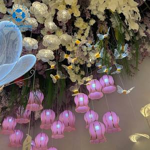 Lampes suspendues LED ANPU Lighting Lily of the Valley, changement de couleur RGB, indice de protection IP65, décoration de Noël pour l'extérieur/l'intérieur - Product Image 2