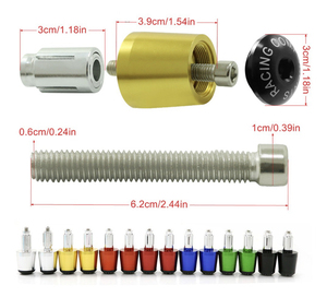Pièces ZT, extrémités de guidon en alliage d'aluminium durables anti-chute, Bajaj Pulsar <span class=keywords><strong>200</strong></span> <span class=keywords><strong>NS</strong></span>/RS/<span class=keywords><strong>200</strong></span>, commandes universelles pour moto, Emark CQC - Product Image 3