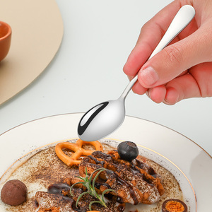 Juego de cucharas de café de lujo chapadas en oro de acero inoxidable personalizadas de fábrica, 12 Uds. - Product Image 6