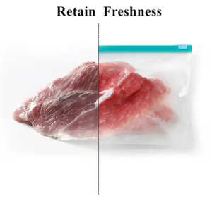 Household Food Grade Transparent Zipper Pouches Ldpe Freezer <b>Bag</b> <b>Zip</b> Lock Plastic <b>Bag</b> With Custom Logo - Product Image 4