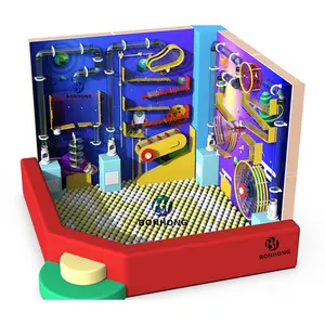 Bonhong Hoge Kwaliteit Bal Pool Speelmachine Sensorische Wandpaneel Interactieve Bal Muur Spel Voor Kinderen Zachte Speelruimte