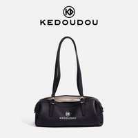 Tas Tangan Kulit Asli OEM Pabrik, Warna Solid Minimalis