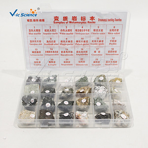 Juego de 24 Especímenes de Roca Metamórfica, con Etiquetas e Instrucciones; Material Didáctico para Aula de Geografía/Laboratorio - Product Image 2