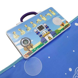 SAJADAH SZ12 Alfombra de Oración Moderna con Diseño Musulmán, Impresa a Máquina, de ABS+Tela+Algodón Perlado, con Base Antideslizante, Duradera, para el Hogar y Viajes - Product Image 5