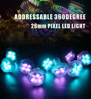 2019 SMD 5050 Intérieur LED RVB Paysage Éclairage 26mm 3 Points IP65 PC Lampe Corps Logiciel Point Modifiable Ampoules