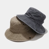 Casquette de pêcheur imperméable à 5 panneaux avec logo brodé, image sportive personnalisée, large bord et cordon coupe-vent