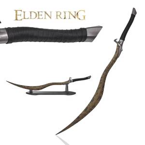 ดาบจำลอง Bloodhound Fang ขนาดเล็ก 84 ซม. ทำจากเหล็กกล้าไร้สนิม พร้อมฐานไม้ สำหรับเด็กและผู้ใหญ่ - Product Image 1