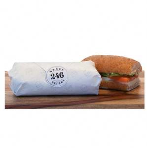 Papel Encerado Antigrasa para Envolver Sándwiches y Hamburguesas, Papel de Envoltura con Logotipo Personalizado Impreso - Product Image 3