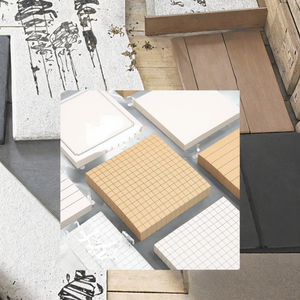 Personalizzabile semplice materiale Kraft bianco autoadesivo blocco note note adesive Planner per scuola e ufficio cancelleria - Product Image 3