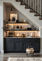 Meubles bar pour la maison dissimulés sous les escaliers et sous la rampe d'escalier : Idées de design pour mini-bars