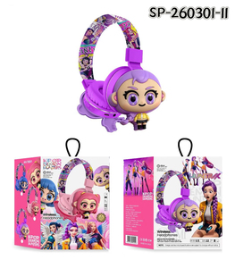 Nouveaux écouteurs sans fil pour enfants K-POP Demon Hunters Cartoon 2026 |   Casque Bluetooth 3D mignon avec micro intégré - Product Image 5