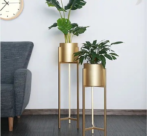Vente chaude Or Stand Présentoir Extérieur Jardinière En Métal Fer <span class=keywords><strong>Doré</strong></span> Plante Rack Intérieur <span class=keywords><strong>Pot</strong></span> De Fleur Pour Jardin Maison Avec <span class=keywords><strong>Pot</strong></span> - Product Image 5